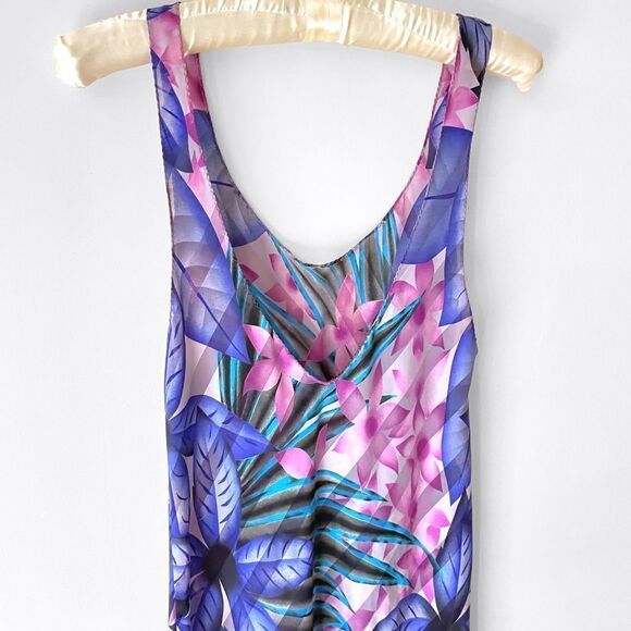 Jayre Tropical Print Nightgown Slip - Picture 6 of 8